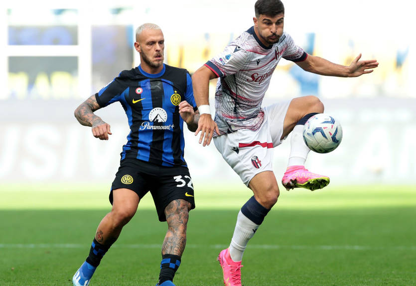 Интер на своем поле упустил победу над Болоньей, ведя в два мяча
