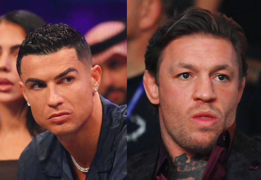Заявка на поєдинок? Роналду та МакГрегор провели битву поглядів перед боєм Ф'юрі - Нганну