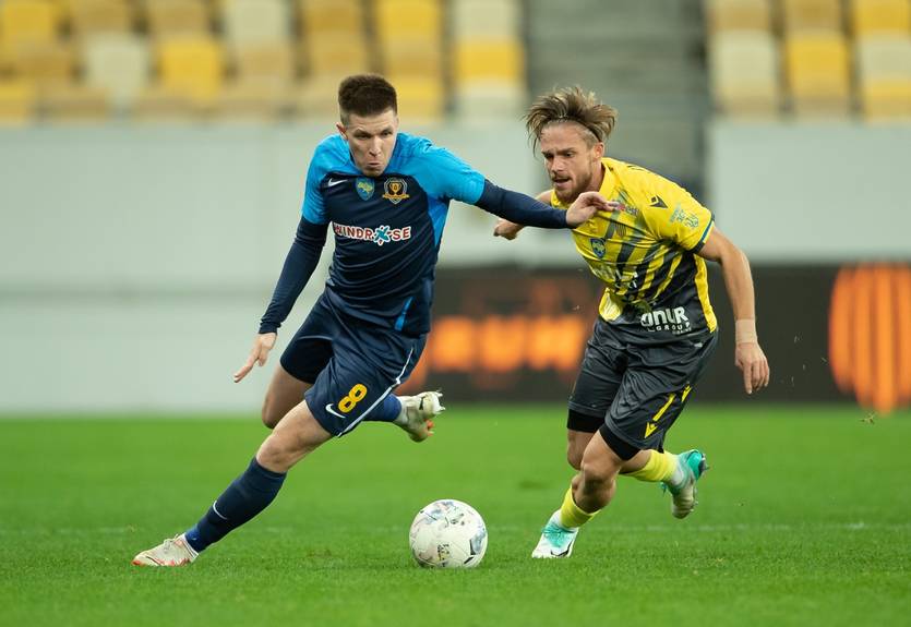 Рух - Днепр-1 0:2 Видео голов и лучших моментов матча чемпионата Украины