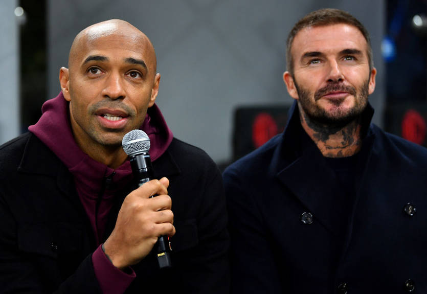 "Ты съел мои чипсы?": Бекхэм и Анри повздорили на матче Милан – ПСЖ "Ты съел мои чипсы?": Бекхэм и Анри повздорили на матче Милан – ПСЖ