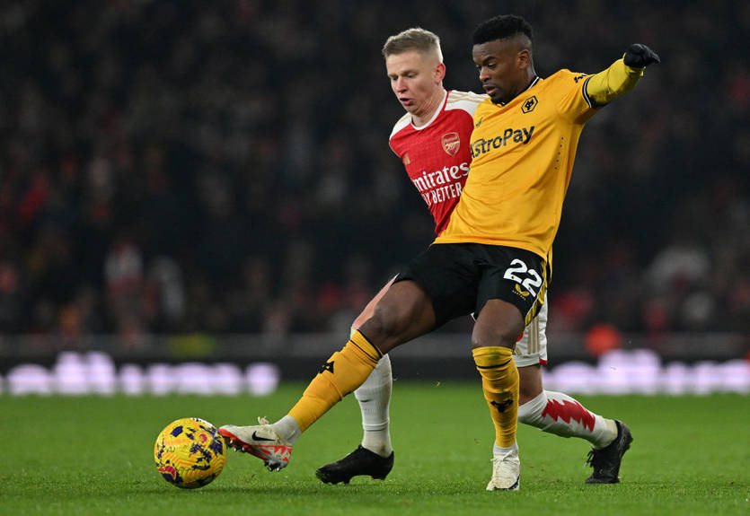Асист Зінченка допоміг Арсеналу здолати Вулвергемптон