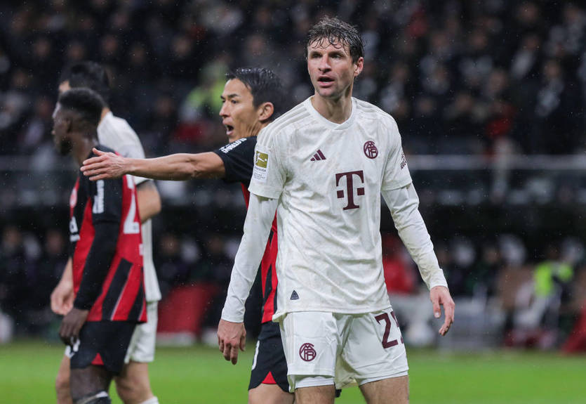 Мюллер стал единственным игроком Баварии, кто дал интервью после поражения Айнтрахту