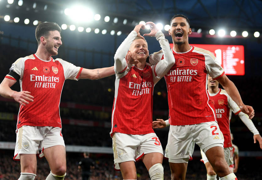 Гол Зінченка потрапив у топ-10 забитих м'ячів Арсенала в 2023 році