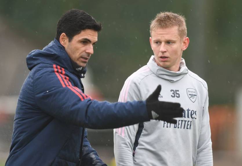 "Добре прогресує": Тренер Арсенала оцінив готовність Зінченка зіграти у найближчому матчі