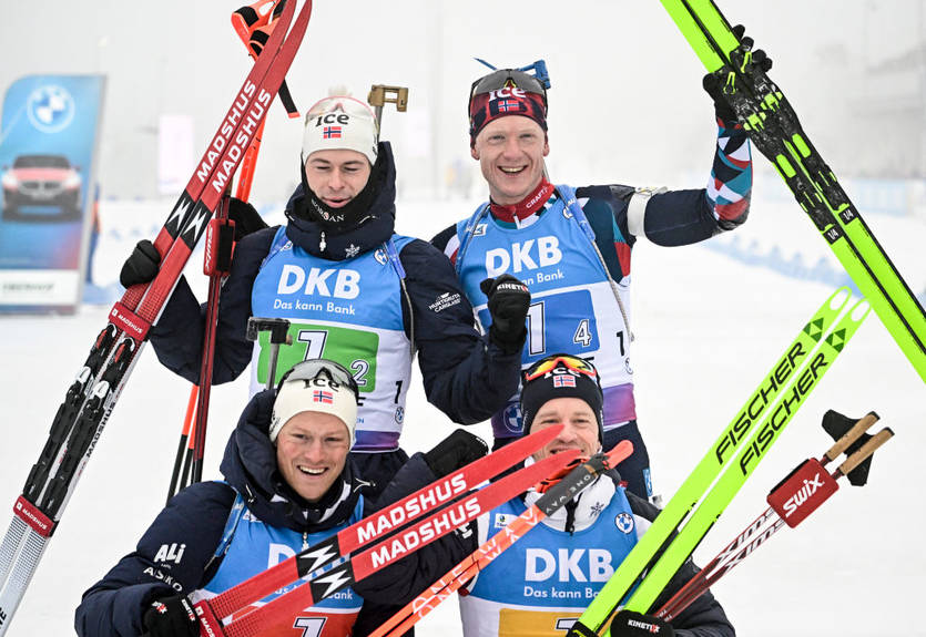 Біатлон: Норвегія виграла чоловічу естафету, Україна поза топ-10