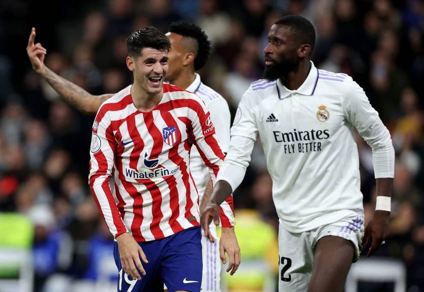 Мадридские страсти: Рюдигер ущипнул Морату за сосок в Суперкубке Испании