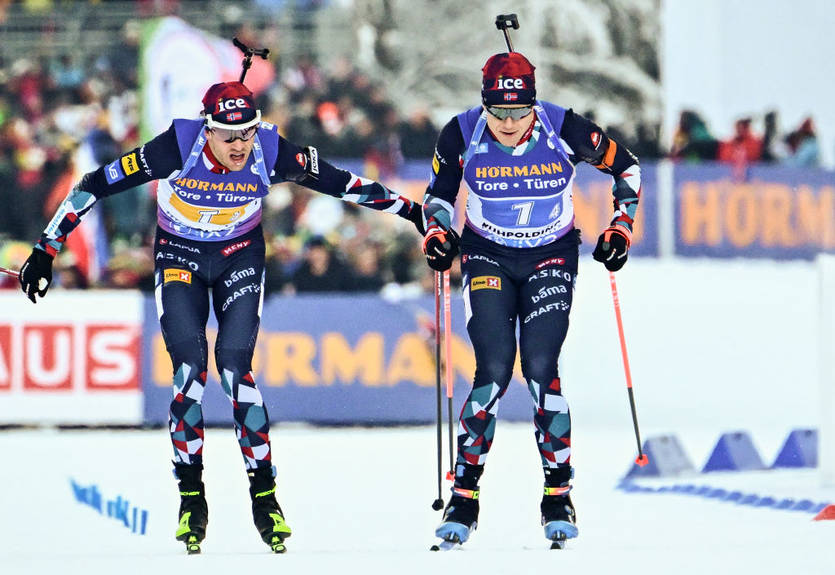 Биатлон: Норвегия в четвертый раз подряд выиграла мужскую эстафету, украинцы провалились