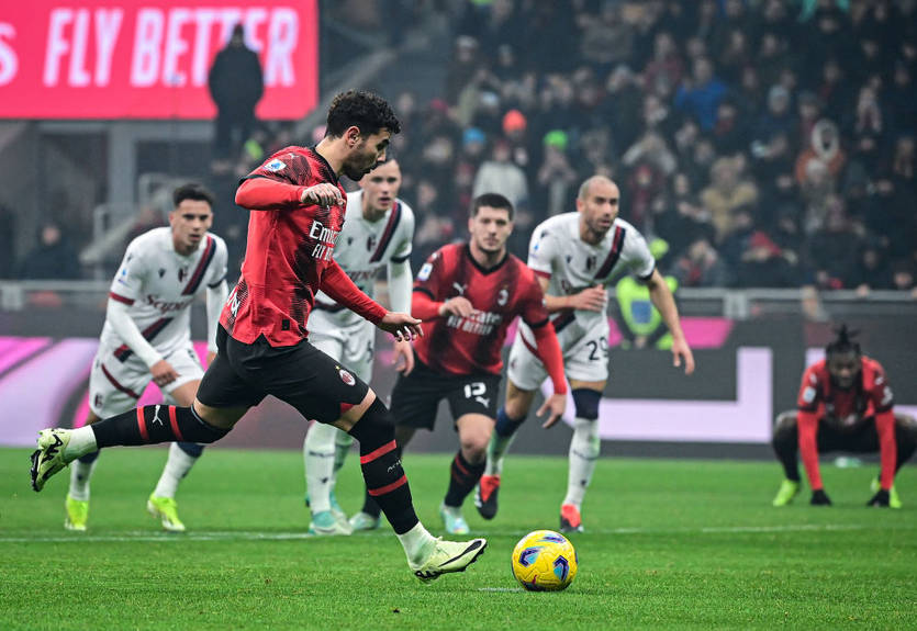 Милан и Болонья не выявили сильнейшего в матче с тремя пенальти