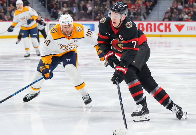 НХЛ: Невероятный камбэк Оттавы в матче с Нэшвиллом НХЛ: Невероятный камбэк Оттавы в матче с Нэшвиллом