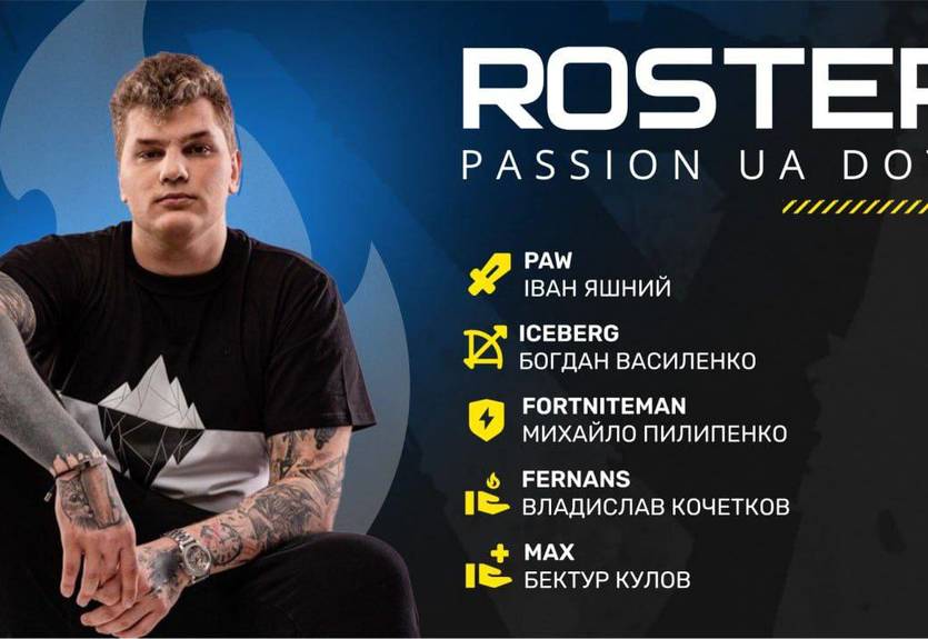 Команда Зінченка представила склад з Dota 2 Команда Зінченка представила склад з Dota 2