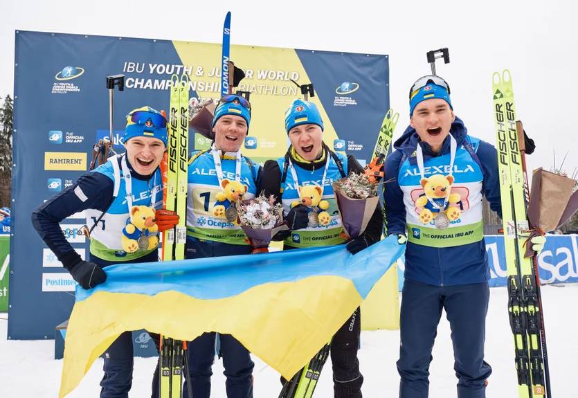 Українці стали призерами юніорського чемпіонату світу з біатлону в естафеті