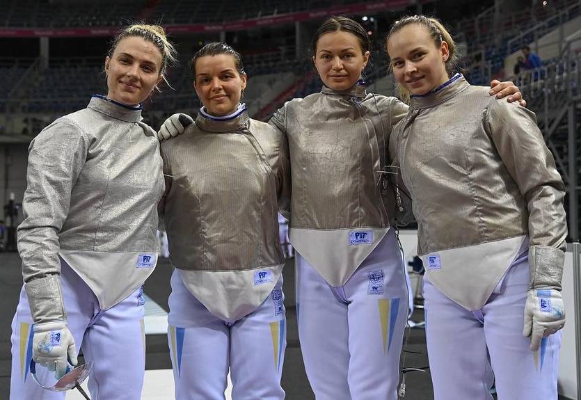 Українська команда шаблісток взяли срібло на етапі Кубка світу в Афінах