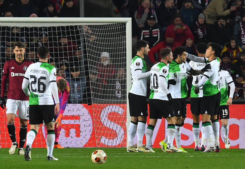 Ливерпуль уверенно разгромил Спарту в матче, где был забит юбилейный гол при Клоппе