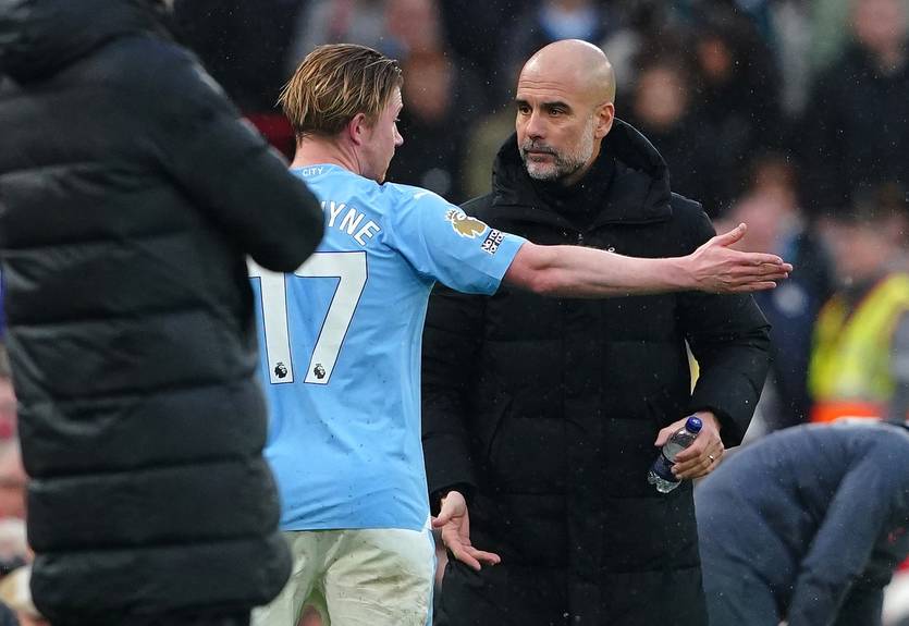 Гвардиола: Хорошо, что Де Брюйне был зол на меня из-за своей замены