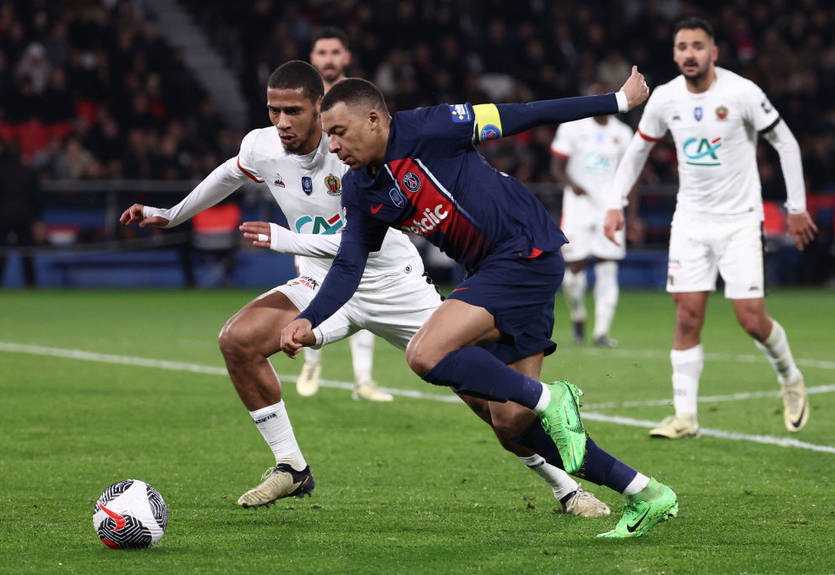 ПСЖ вышел в полуфинал Кубка Франции, обыграв Ниццу