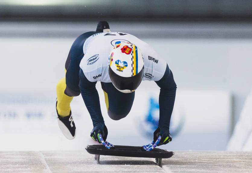 Гераскевич показал лучший результат в истории Украины на этапе Кубка мира по скелетону