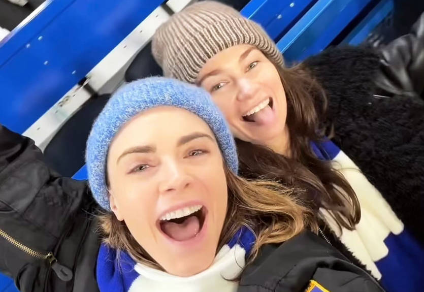 Известная модель посетила матч Челси Мудрика против Манчестер Юнайтед