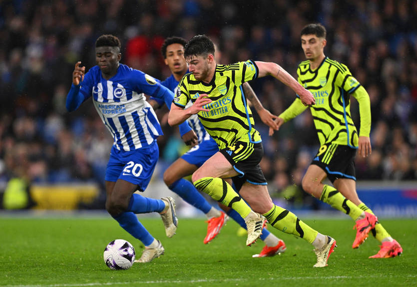 Арсенал очікувано переміг Брайтон і тимчасово очолив таблицю АПЛ