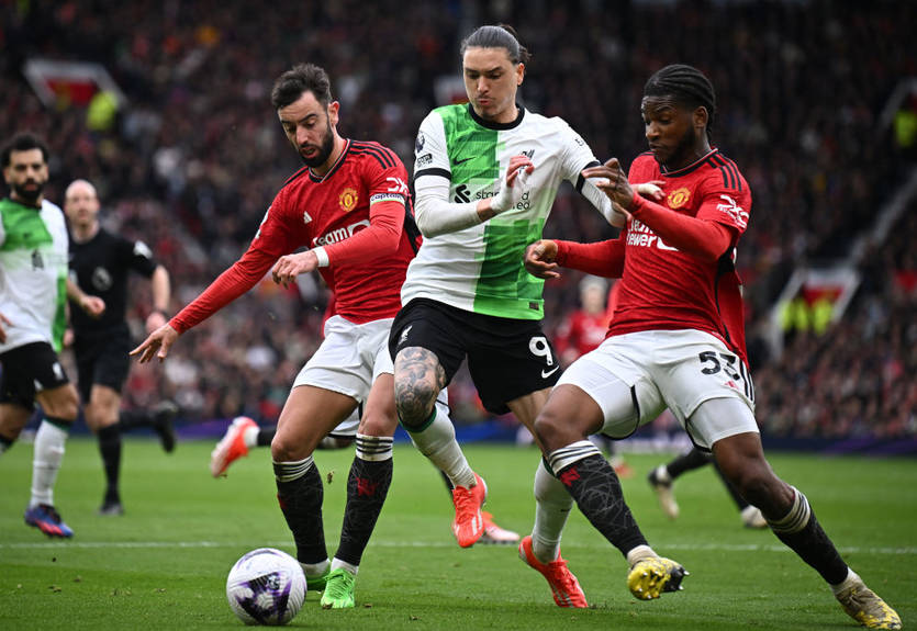 Манчестер Юнайтед и Ливерпуль в интересном противостоянии не выявили победителя