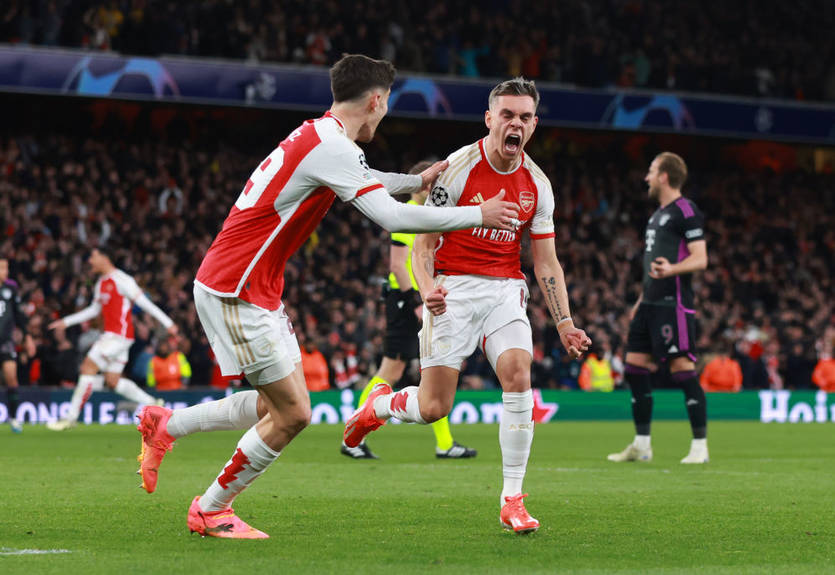 Арсенал уникнув поразки від Баварії в першому матчі 1/4 фіналу Ліги чемпіонів Арсенал уникнув поразки від Баварії в першому матчі 1/4 фіналу Ліги чемпіонів