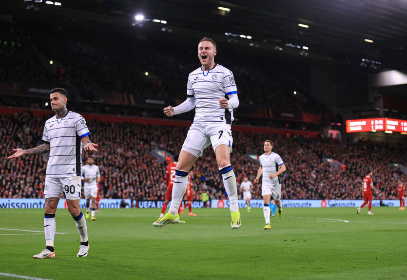 Аталанта неочікувано розгромила Ліверпуль на виїзді в першому матчі чвертьфіналу Ліги Європи Аталанта неочікувано розгромила Ліверпуль на виїзді в першому матчі чвертьфіналу Ліги Європи