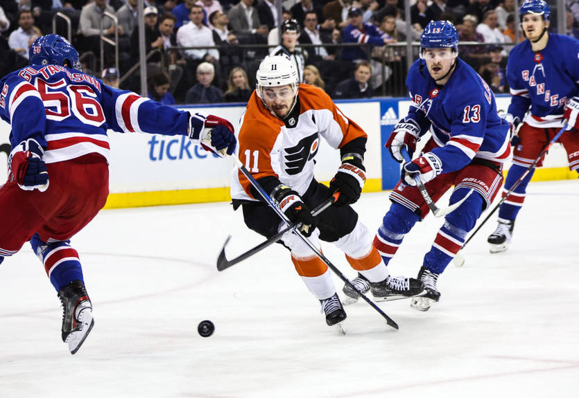 НХЛ: Рейнджерс уступили Филадельфии, победы Питтсбурга, Флориды и Лос-Анджелеса