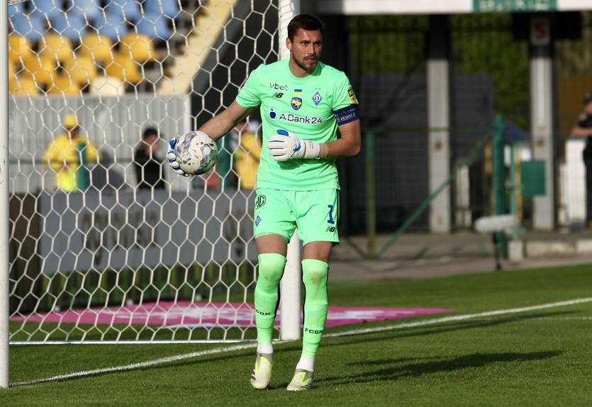 Бущан провів ювілейний "сухий" матч за Динамо