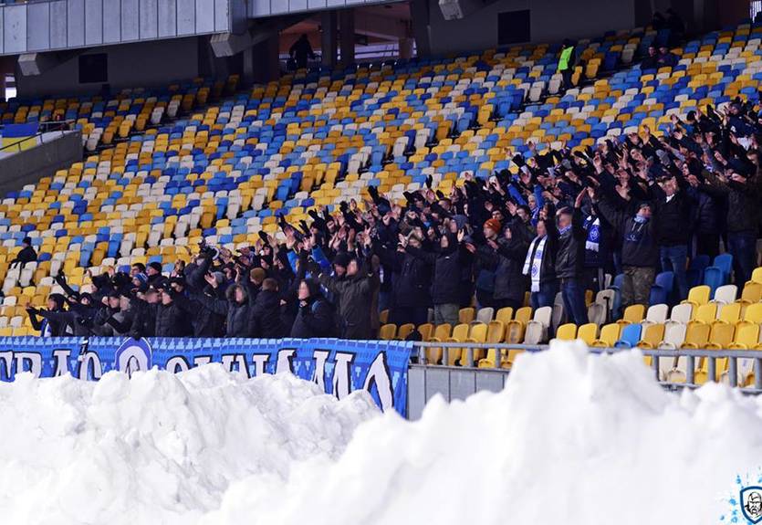 Пустив врага в дом, готовься все ему отдать: фанаты Динамо вывесили баннер на матче ЛЕ