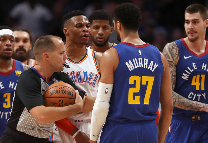 Между Уэстбруком и Марреем произошла стычка