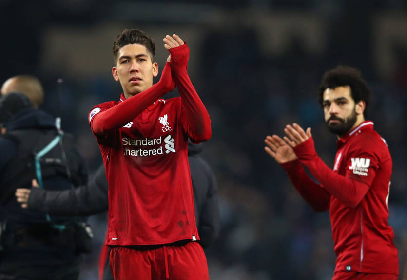 Игроки Ливерпуля Роберто Фирмино и Мохамед Салах / Getty Images