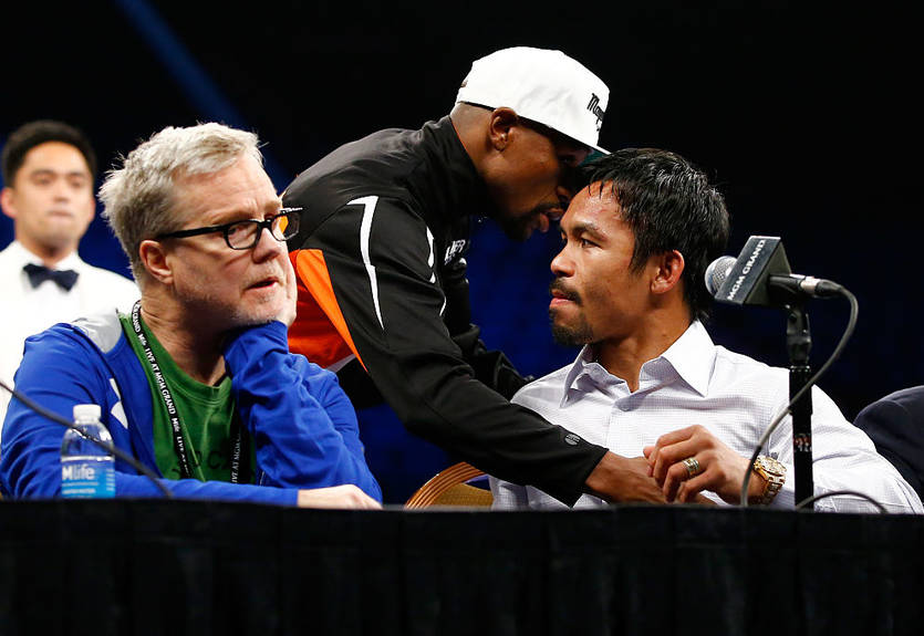 Пакьяо и Мейвезер встретились на матче Лейкерс - Уорриорс