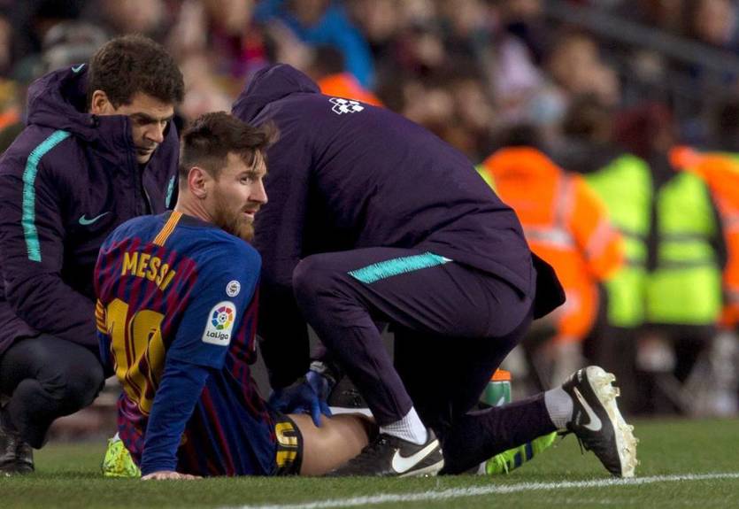 Месси получил травму перед игрой с Реалом Месси получил травму перед игрой с Реалом