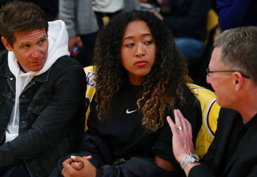 Осака посетила матч между Лейкерс и Голден Стэйт