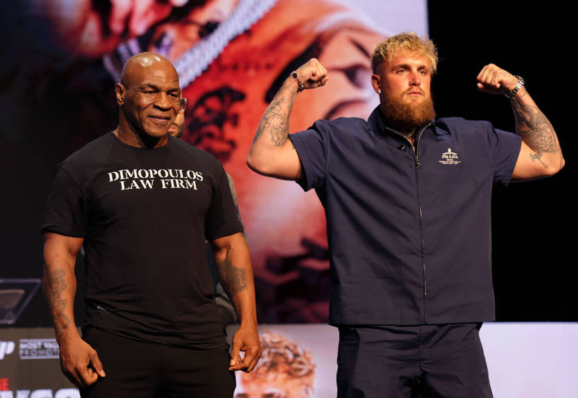 Майк Тайсон - Джейк Пол: видео битвы взглядов Майк Тайсон - Джейк Пол: видео битвы взглядов