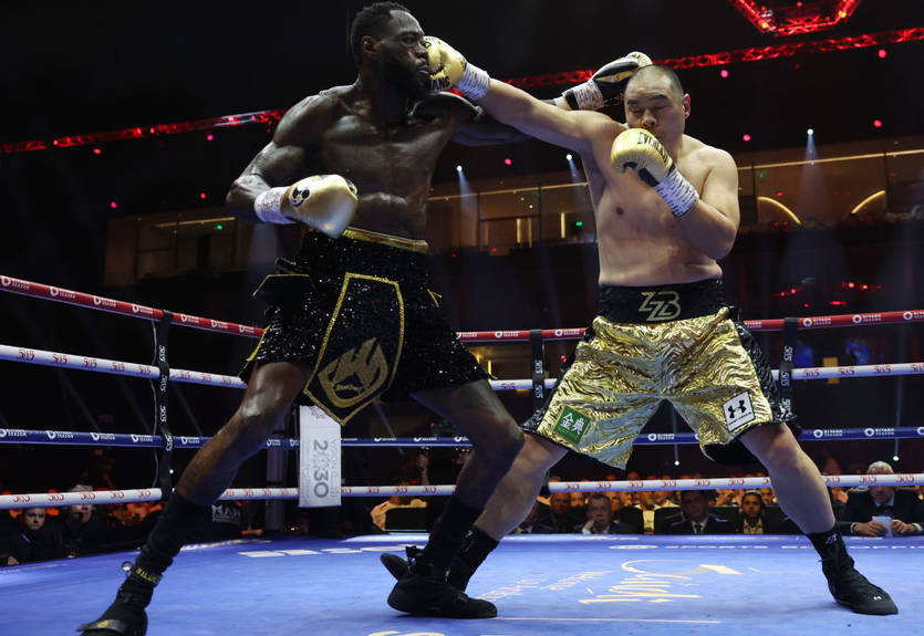 Чжилей брутально поклав Вайлдера: відео найкращих моментів бою з нокаутом