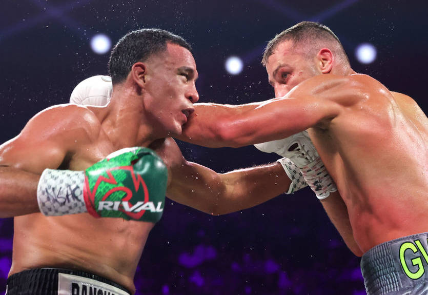 Гвоздик нанес существенно больше ударов, чем Бенавидес Гвоздик нанес существенно больше ударов, чем Бенавидес