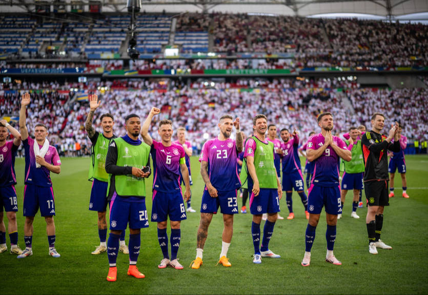 Германия стала второй сборной в истории Евро, которая забила 7 мячей в первых двух матчах