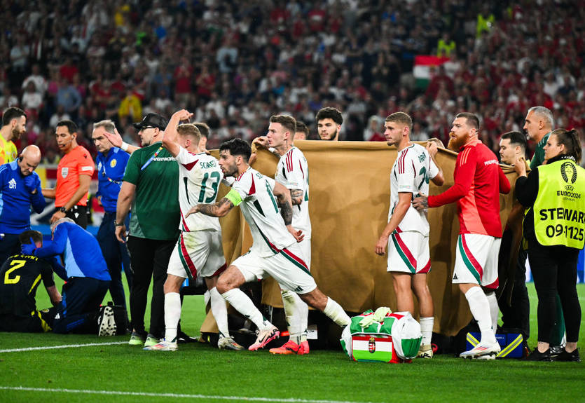 Футболиста Венгрии, который получил жуткую травму, госпитализировали