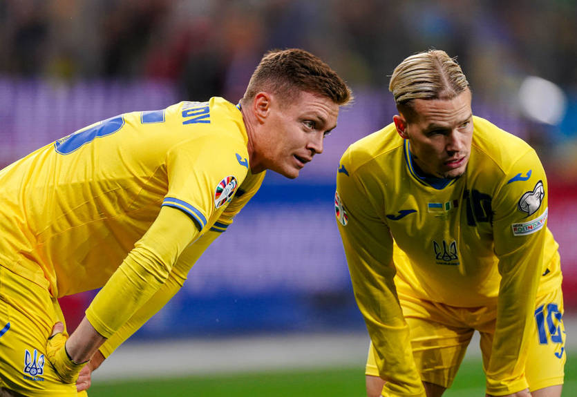 Мудрик и Цыганков пропустят матч с Бельгией