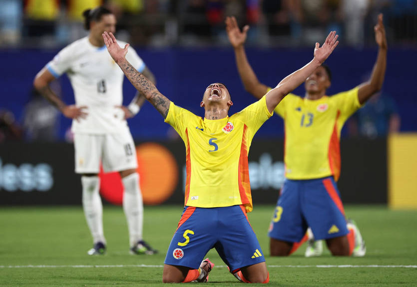 Колумбия в меньшинстве выстрадала победу над Уругваем, выйдя в финал Копа Америка