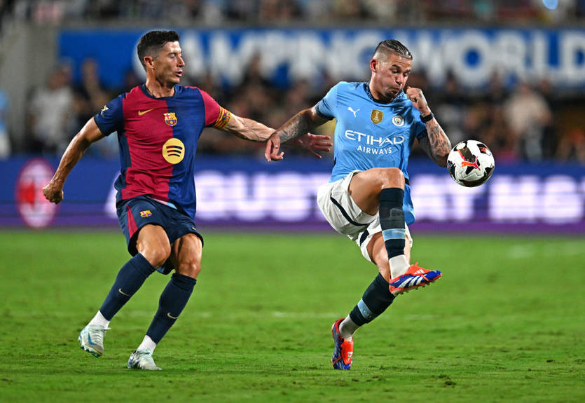 Результативная ничья и победа по пенальти: Барселона и Манчестер Сити провели спарринг в США