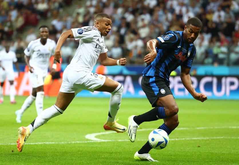 Дебютный гол Мбаппе в видеобзоре поединка Реал - Аталанта