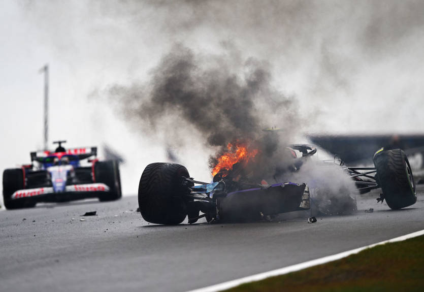 Сарджент знищив болід під час третьої практики Гран-прі Нідерландів
