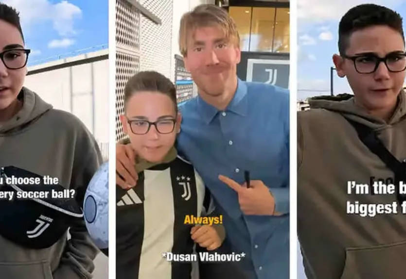 Ювентус исполнил мечту юного фаната, страдающего от проблем со зрением
