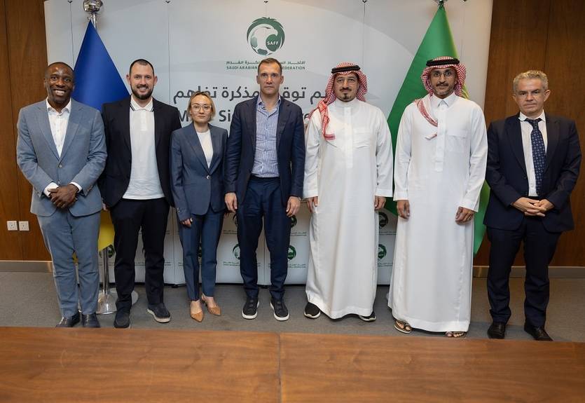 Украина начала сотрудничество с Федерацией футбола Саудовской Аравии