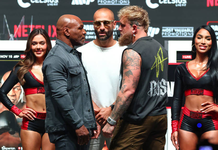 Майк Тайсон и Джейк Пол провели битву взглядов