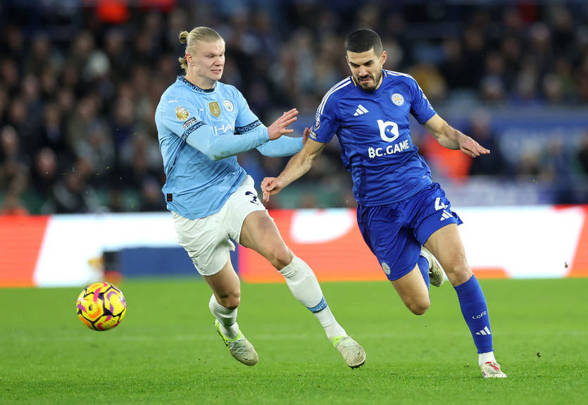 Манчестер Сити с огромным трудом обыграл Лестер