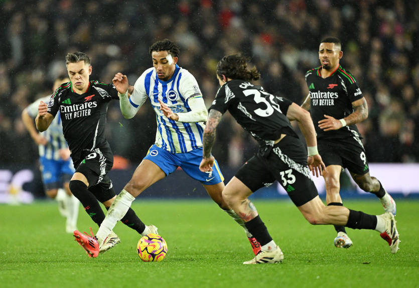 Арсенал без Зінченка не втримав перемогу над Брайтоном