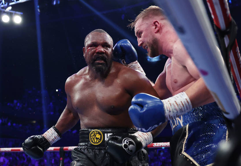 Чисора с рассечением дважды уложил и одолел Валлина