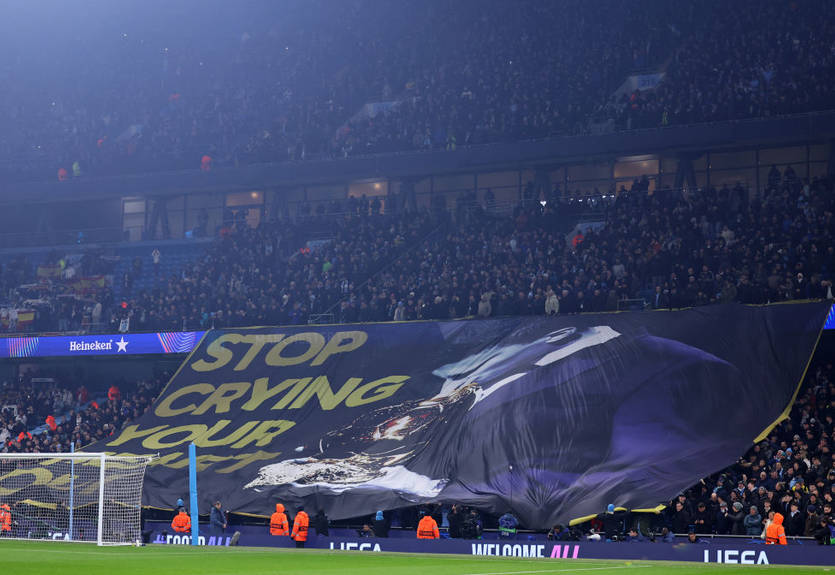 Фанаты Манчестер Сити рассказали, кому посвятили баннер с Родри - не для Винисиуса Фанаты Манчестер Сити рассказали, кому посвятили баннер с Родри - не для Винисиуса